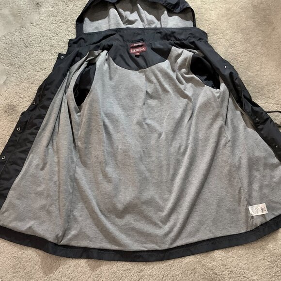Jacket Water Resistant Hip Length Merona  Large Charcoal - Picture 10 of 12